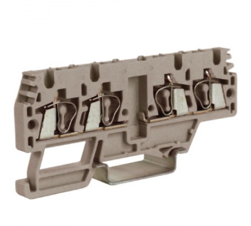 HMM.2/2+2/AGR, проходной зажим, 2 ввод/2 вывода, серый 2,5 кв.мм, разомкнутые  ZHM170GR  DKC