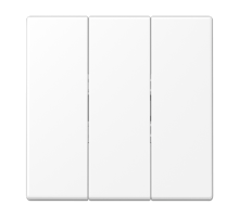 Клавиша для трёхклавишных механизмов; термопласт; белый матовый  LS993BFWWM  Jung