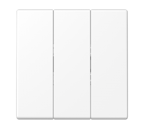 Клавиша для трёхклавишных механизмов; термопласт; белый матовый  LS993BFWWM  Jung