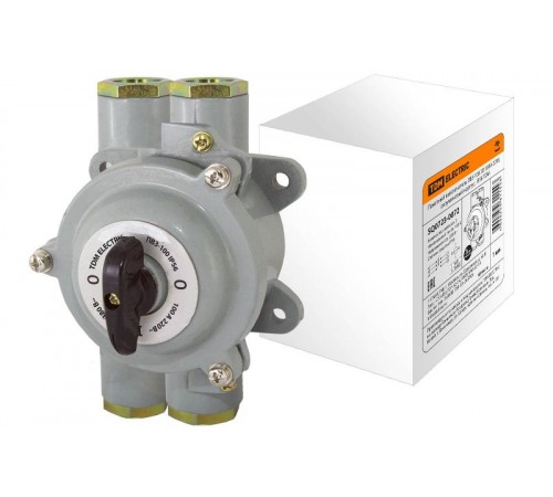 Пакетный выключатель ПВ3-100 3П 100А 220В, силуминовый корпус,  IP56  SQ0723-0072  TDM