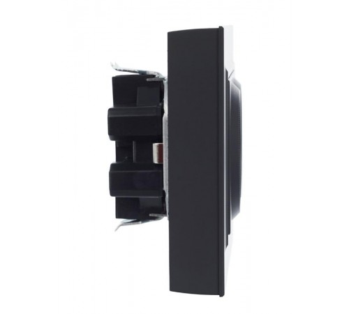 BRITE Розетка 2-ая с заземлением со шторками 16А в сборе РСш12-3-БрГ графит  BR-R24-16-K53-F  IEK