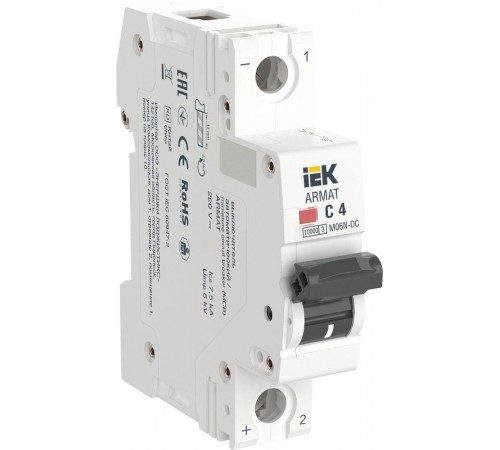 ARMAT Авт. выкл. M06N-DC 1P C 4А  AR-M06N-1-C004DC  IEK