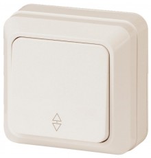 Переключатель Intro Quadro 2-103-02 одноклавишный 10А-250В, IP20, ОУ, Quadro, слоновая кость  Б0053751  Intro