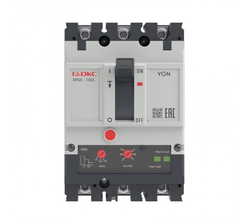 Авт. выкл. YON pro MNX160L 3P 160A 70kA при AC415V расц. TMD  MNX160L3PTMD0160  DKC