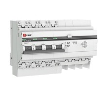 Выключатель автоматический дифференциального тока АД-4S 4п 32А C 100мА тип AC (8 мод.) PROxima (электронный,)  DA4-32-100S-pro  EKF