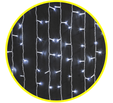 Гирлянда световая  NGF-C01-288CW-8-1.5x1.5m-230-C8-TR-IP20  61862  Navigator