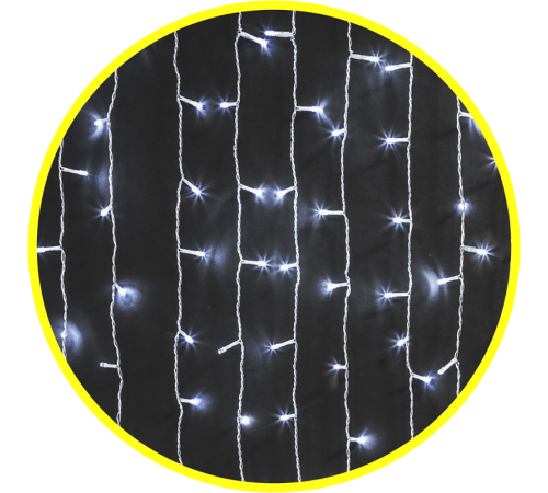 Гирлянда световая  NGF-C01-288CW-8-1.5x1.5m-230-C8-TR-IP20  61862  Navigator