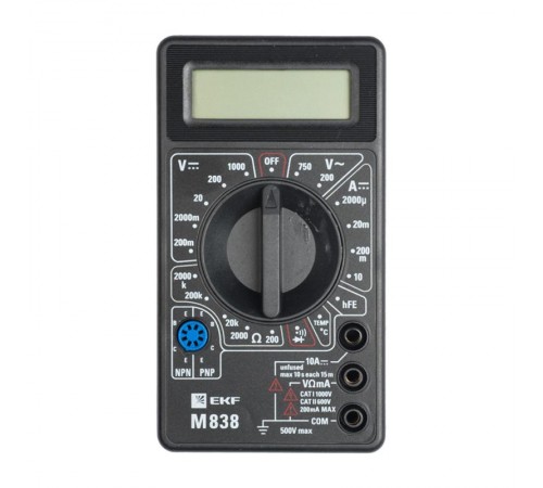 Мультиметр цифровой M838 EKF Master  In-180701-bm838  EKF