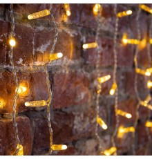 Гирлянда Светодиодный Дождь 2х1,5 м, эффект мерцания, прозрачный провод, 230 В, диоды цвет теплый белый  235-316-6  NEON-NIGHT