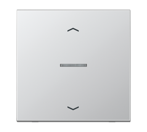 Клавиша для KNX кнопки, 1 группа, с окошком с символами "стрелки"; металл; алюминий  AL101KO5P  Jung