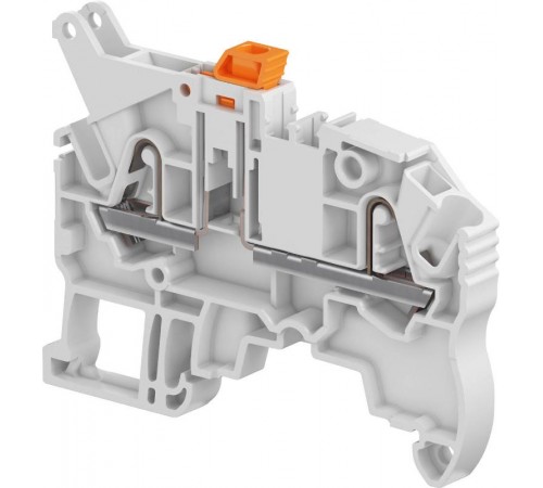 Клемма втычная ZK2,5-S-R1 с ножевым разъединителем - серая - 2,5 мм?, 2 зажима  1SNK706310R0000  TE