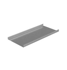 Лоток неперф. 50х500х1,0 L2000 мм "Стандарт ПЛЮС" INOX304  LNEplus50-500-1.0-2000 INOX304  КМ-Профиль