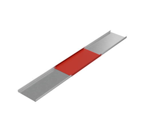 Лоток неперф. 50х500х1,5 L2000 мм "Стандарт ПЛЮС" INOX304  LNEplus50-500-1.5-2000 INOX304  КМ-Профиль