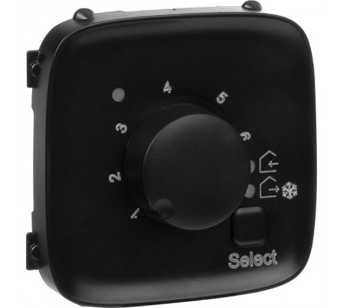 Valena ALLURE Антрацит Накладка регулятора теплого пола  755328  Legrand