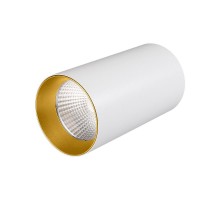 Светильник накладной SP-POLO-R85-1-15W Day White 40deg (White, Gold Ring)  022941  Arlight