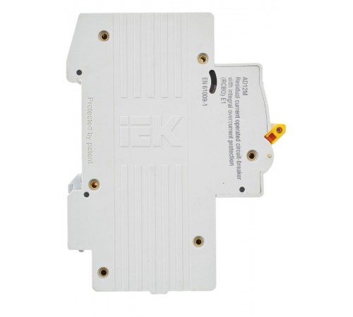 Выключатель автоматический дифференциального тока АД12М 2п 16А B 30мА тип A (3 мод)  MAD12-2-016-B-030  IEK