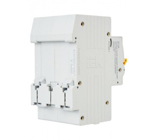 Выключатель автоматический дифференциального тока АД12М 2п 16А B 30мА тип A (3 мод)  MAD12-2-016-B-030  IEK