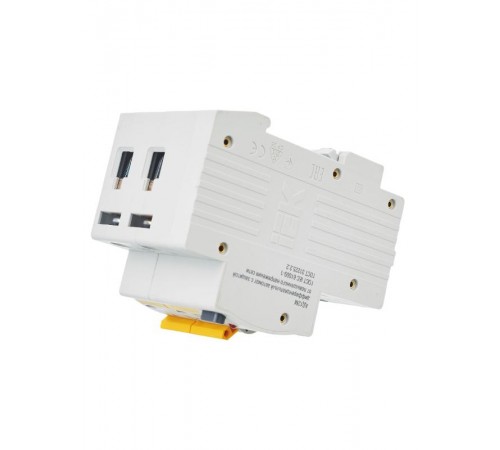 Выключатель автоматический дифференциального тока АД12М 2п 16А B 30мА тип A (3 мод)  MAD12-2-016-B-030  IEK