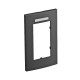 Рамка двойная Modul45 (с полем д/маркировки,вертик.,84x140 мм,черный) (AR45-BSF2 SWGR)  6119364  OBO Bettermann