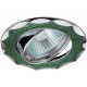Светильник точечный встраиваемый под лампу DK17 50Вт MR16 хром/зеленый  C0043754  ЭРА