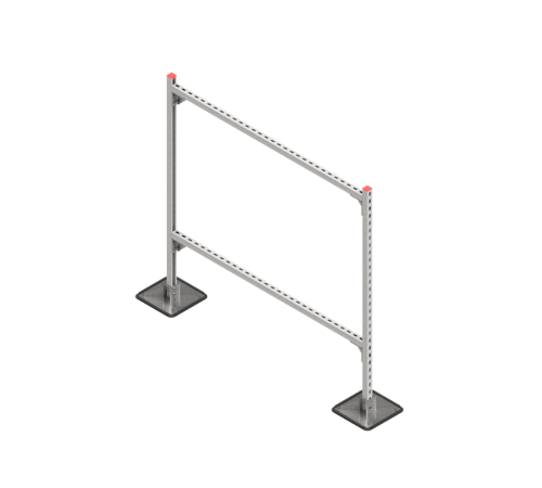 Опорная конструкция для гор. прямоуг. воздуховодов  TECHNORAPTOR STEELFOOT 1500х1500 HD  KM-TR-STF-SSHRAD-1500-1500 HD  КМ - профиль