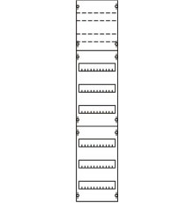 Панель для модульных уст-в 1ряд/8 реек  1V43KA  ABB