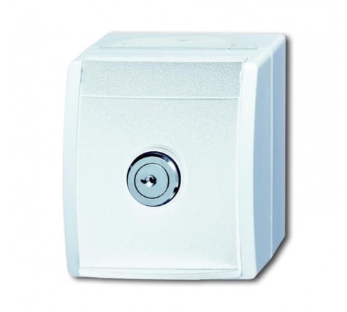 Розетка SCHUKO 16А 250В IP44 для открытого монтажа, с зам., серия ocean, цвет альпийский белый  2083-0-0832   2CKA002083A0832  ABB