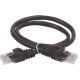Коммутационный шнур (патч-корд), кат.5Е UTP, 0,5м, черный  PC09-C5EU-05M  ITK