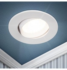 Светильник встраиваемый точечный KL92 WH MR16/GU5.3 белый, пластиковый  Б0054373  ЭРА