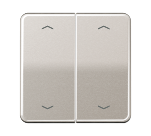Клавиша для KNX кнопки, 2 группы с символами "стрелки"; металл; платина  CD102PPT  Jung