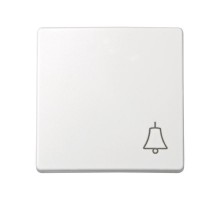 Simon 73 Клавиша для выключателя одноклавишного кнопочного с пиктограммой "звонок", S73 Loft, белый  73017-60  Simon