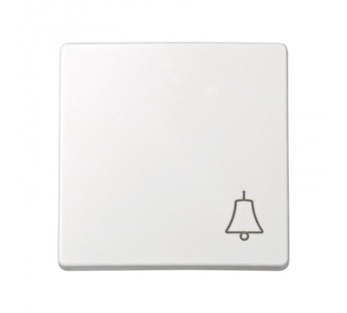 Simon 73 Клавиша для выключателя одноклавишного кнопочного с пиктограммой "звонок", S73 Loft, белый  73017-60  Simon