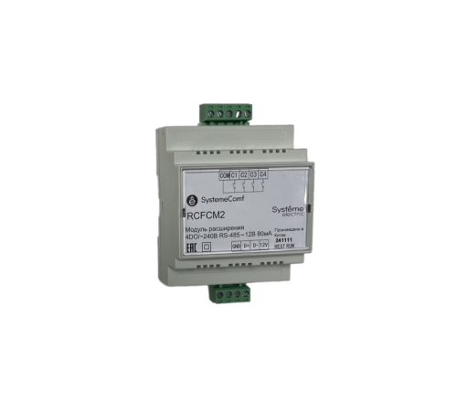 Модуль управления шторами Comf, управление 2 шторами, 4DO, RS-485, =12В  RCFCM2  SE