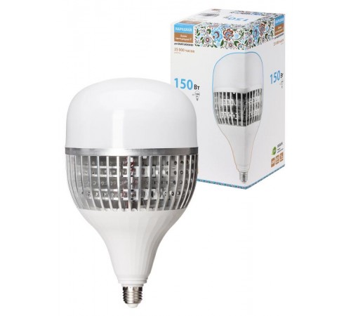 Лампа светодиодная T-150 Вт-230 В-6500 К-E27 (170x295 мм) НАРОДНАЯ  SQ0340-1641  TDM