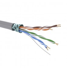 Кабель CAT 5e, F/UTP, нг(А)-HF, бухта 305м, серый  RN5EFUA01GY  DKC