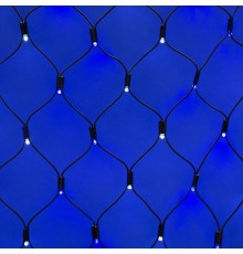 Гирлянда-сетка светодиодная стат свечение ULD-N2015-288/SBK WHITE-BLUE IP67   2*15м. соед 288 бело-синих диодов шнур черный  UL-00005485  Uniel