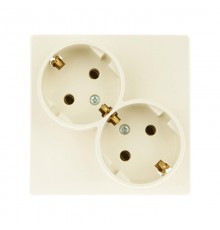 Simon 24 Сл. кость Розетка 2х2К+З Schuko   2450459-031  Simon
