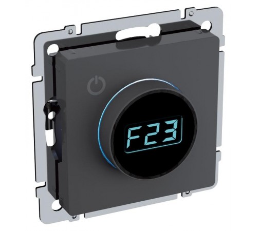 BRITE Термостат электронный с индикацией ТС10-1-БрГ графит  BR-RT11-K53  IEK