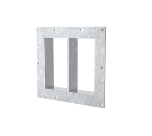 Рама с фланцем разборная, горячеоцинкованная,  1х2 ячеек 120х280  мм  DXF10D2  DKC