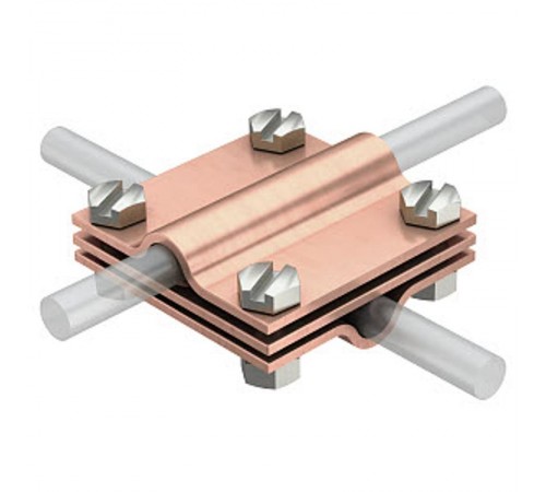 Соединитель прутка крестовой  * (254 DIN 8-10 CU)  5314135  OBO Bettermann