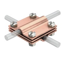 Соединитель прутка крестовой  * (254 DIN 8-10 CU)  5314135  OBO Bettermann