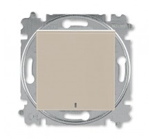 ABB Levit Кофе макиато / белый Выключатель 1-кл. с подсветкой  3559H-A01446 18W  2CHH590146A6018  ABB