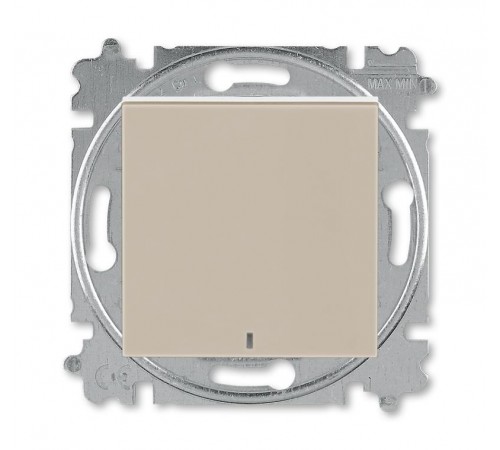 ABB Levit Кофе макиато / белый Выключатель 1-кл. с подсветкой  3559H-A01446 18W  2CHH590146A6018  ABB