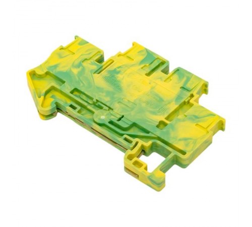 Клеммная колодка пружинная двухуровневая 2.5 Push-in земля PIT-2,5-double-pe  EKF