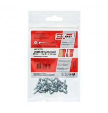 Саморез ШУц 4,0х12 пот. гол. (26 шт) - пакет ( 0,025 кг)  102424  Tech-KREP