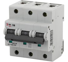 Выключатель автоматический трехполюсный NO-902-291 ВА47-100 3Р 100А 10кА кривая D (4/40/1000) Pro  Б0048881  ЭРА