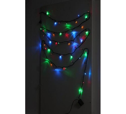 Гирлянда светодиодная  Нить 5 м мультиколор 8 режимов, 220V, ENIN-5M  , IP20 (100/1500)  Б0041892  ЭРА