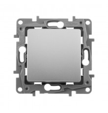 Etika Алюминий Переключатель промежуточный 1-клавишный, винтовые клеммы, 10AX, 250 В  672409  Legrand