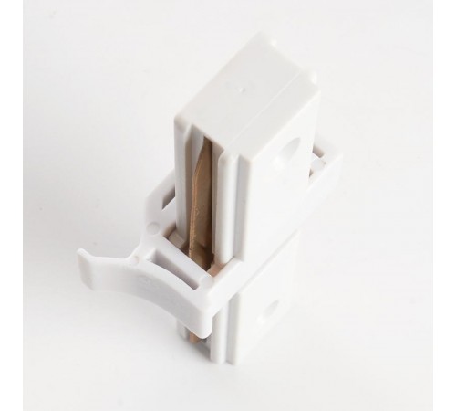 Коннектор для однофазного шинопровода LD1000 прямой белый  10314  FERON
