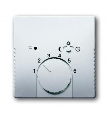 Плата центр. (накладка) для мех. терморег. (термостата) 1095 U, 1096 U, серия solo/future, цвет серебр.-алюм.  1710-0-3669   2CKA001710A3669  ABB